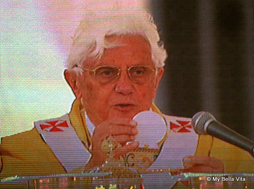 Pope Benedict XVI in Rome, Italy