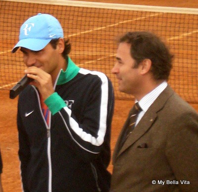 Roger Federer at the Rome Masters, April 2009