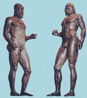 Bronzi di Riace Bronze Statues in Reggio Calabria, Italy