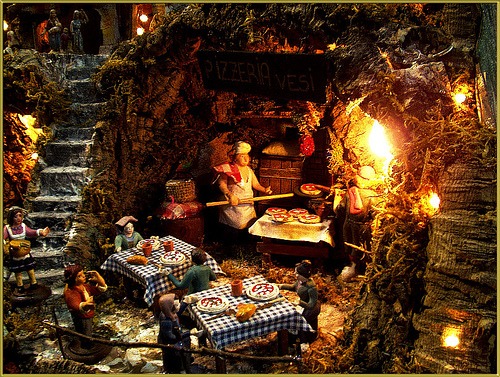 Neapolitan Presepe Pizzeria Naples Italy