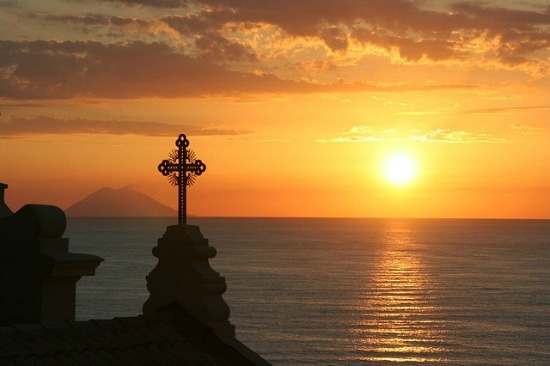 Romantic Sunset in Tropea Italy